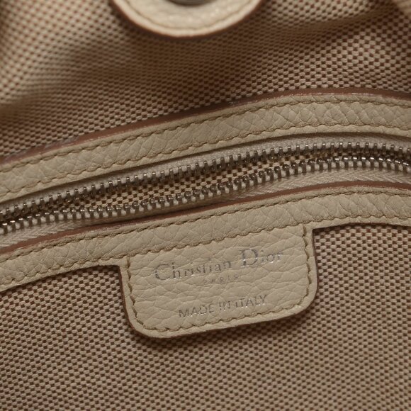 Dior Panarea Beige Tan Leather Canvas Tote - Picture 16 of 16
